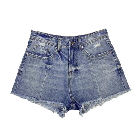 Women's denim shorts fringed hem ripped shorts embroidery shorts custom denim shorts