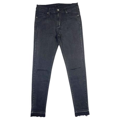 Women's jeans skinny fit ripped jeans raw hem custom jeans