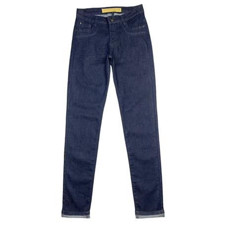 Women's jeans slim fit wrinkle effect custom jeans
