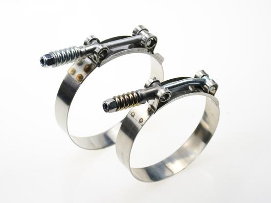 T bolt clamp with spring