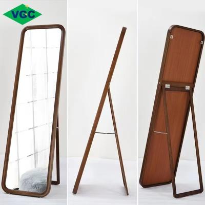 Walnut Framed Full Length Mirror