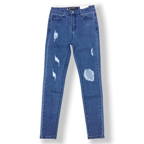 Women's jeans skinny fit ripped jeans custom jeans