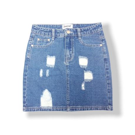 Women's denim skirt casual fit ripped skirt normal size custom denim skirt