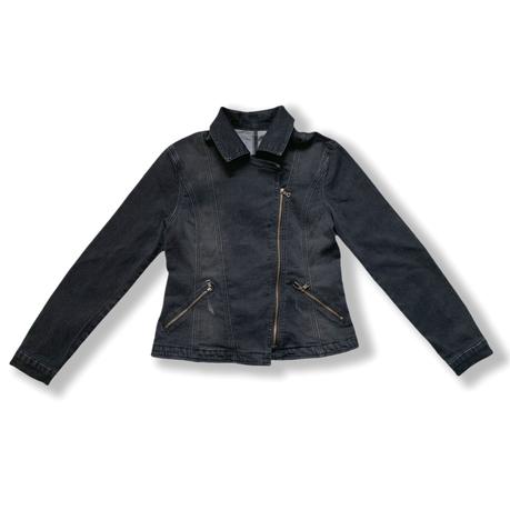 Women's denim jacket slim fit zipped jacket normal size custom denim jacket