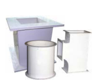 Inorganic fiberglass air duct