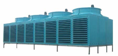 Cross flow glass steel square cooling tower