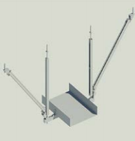 Cable bridge side support (T)