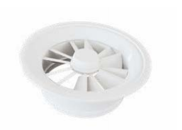 Swirling air outlet
