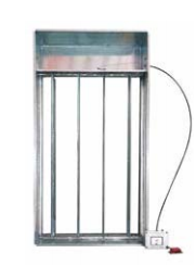 Remote control multi-blade smoke outlet