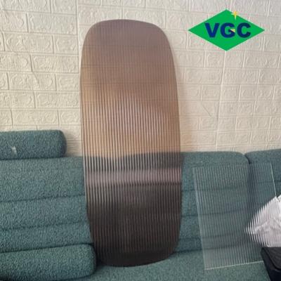 Custom Bronze Moru Pattern Glass for Furniture Glass