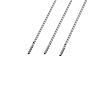 tubo de aguja de extremo plano