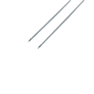 Tubo de aguja y estilete de aguja de incrustación