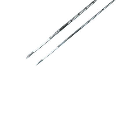 Tubo de aguja y estilete de aguja de biopsia cortante